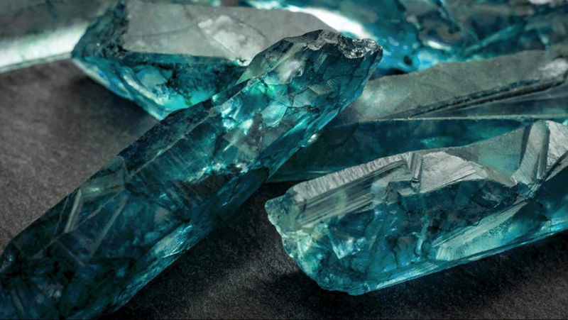 Đá Aquamarine (ngọc hải lam)